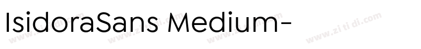 IsidoraSans Medium字体转换 IsidoraSans Medium字体转换